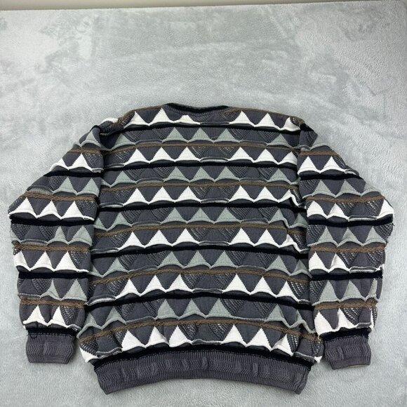 Vintage Coogi Men's Size XL Grey Australia Sweater Cotton - Picture 3 of 14